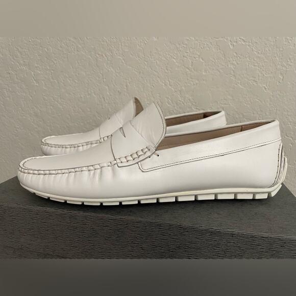 Bacco Bucci Capi Moccasin Loafer White - Men Size 8D main image 9